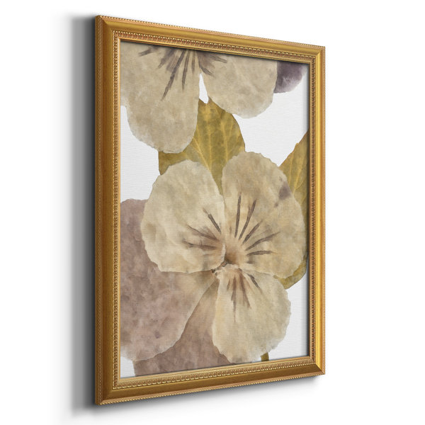 Red Barrel Studio® Neutral Pansy II Framed On Canvas Print Wayfair Canada